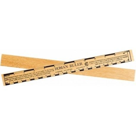 38 WOOD ROMAN RULER