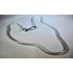 BRAIDED CHAIN SILVER PLATED